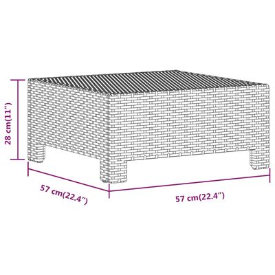 vidaXL Set de muebles de jardín 8 pzas y cojines ratán sintético gris