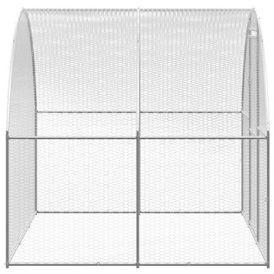 vidaXL Gallinero de exterior de acero galvanizado 3x8x2 m