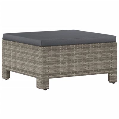 vidaXL Set de muebles de jardín 9 pzas y cojines ratán sintético gris