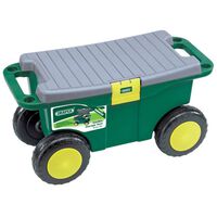 Draper Tools Carrito y asiento jardinería 56x27,2x30,4 cm verde 60852