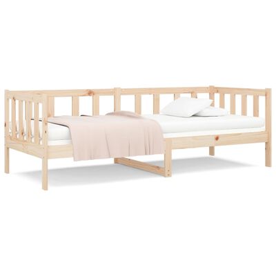 vidaXL Sofá cama sin colchón madera maciza de pino 90x190 cm