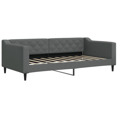 vidaXL Sofá cama nido tela gris oscuro 90x190 cm