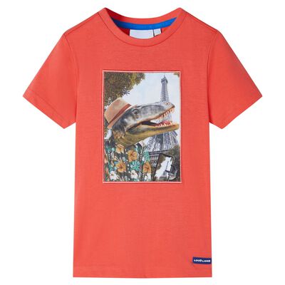 Camiseta infantil rojo claro 140