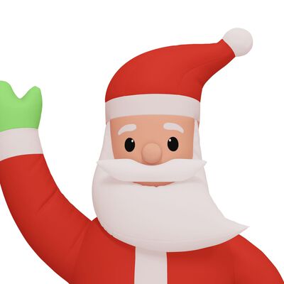 vidaXL Papá Noel inflable de Navidad con LED 1000 cm