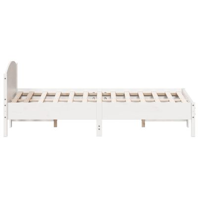 vidaXL Estructura de cama sin colchón madera de pino blanca 140x200 cm