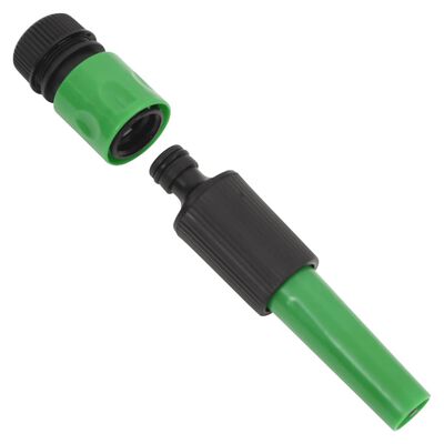 vidaXL Manguera de jardín con accesorios PVC verde 0,75" 10 m