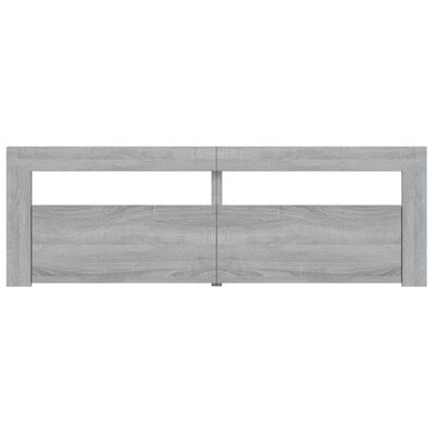 vidaXL Mueble de TV con luces LED gris Sonoma 120x35x40 cm