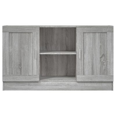 vidaXL Aparador de madera contrachapada gris Sonoma 120x30,5x70 cm