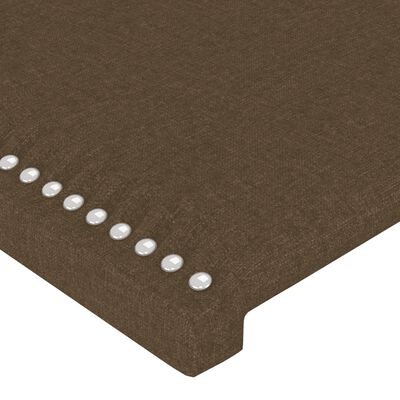 vidaXL Cama box spring con colchón tela marrón oscuro 100x200 cm