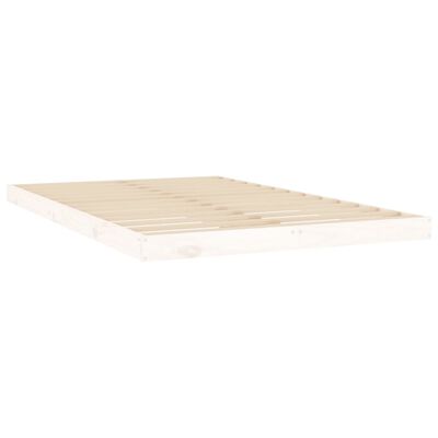 vidaXL Estructura de cama sin colchón madera de pino blanca 120x200 cm