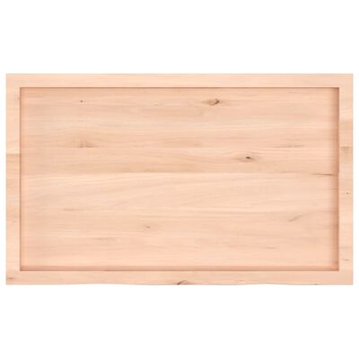 vidaXL Tablero de mesa madera maciza roble sin tratar 100x60x(2-6) cm