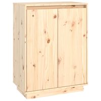 Mueble zapatero fabricado en madera con un acabado de color negro y marrón  Vida XL 345649