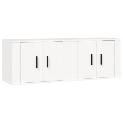 vidaXL Muebles para TV de pared 2 uds blanco 57x34,5x40 cm