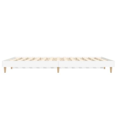 vidaXL Estructura de cama madera de ingeniería blanca 120x190 cm