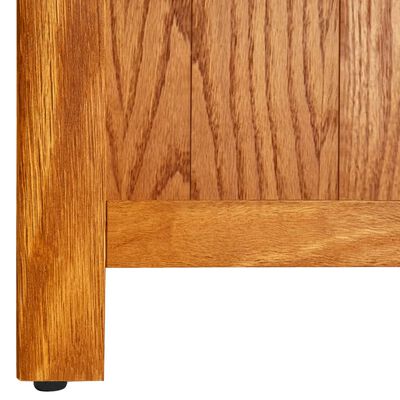 VidaX Estantería estrecha madera maciza de roble y MDF 52x22,5x170 cm