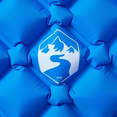 vidaXL Colchón inflable de camping para 1 persona azul 190x58x6 cm