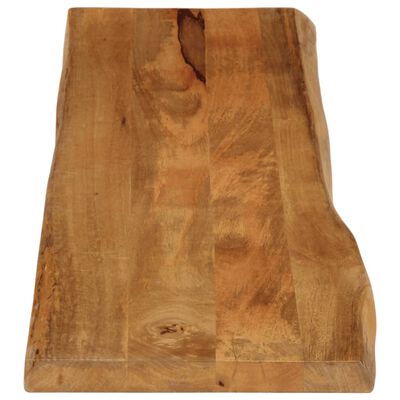 vidaXL Tablero de mesa borde natural madera maciza mango 180x40x2,5 cm