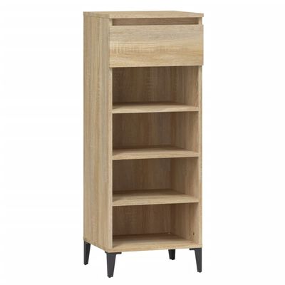 vidaXL Mueble zapatero madera contrachapada roble Sonoma 40x36x105 cm