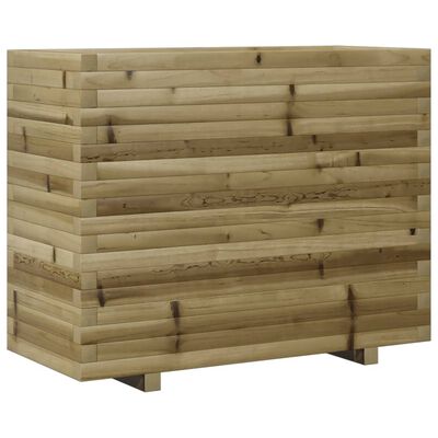 vidaXL Jardinera madera de pino impregnada 90x40x72 cm