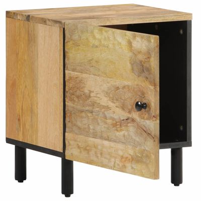 vidaXL Mesitas de noche 2 uds madera maciza de mango 40x33x46 cm