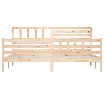 vidaXL Estructura de cama de madera maciza 200x200 cm