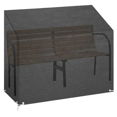 vidaXL Funda para banco de jardín 8 ojales polietileno 160x70x70/88 cm