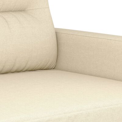 vidaXL Sillón de tela color crema 60 cm