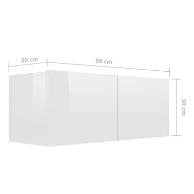 vidaXL Set de muebles de salón 6 pzas madera ingeniería blanco brillo