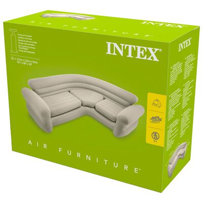 Intex Sofá de esquina inflable 257x203x76 cm 68575NP