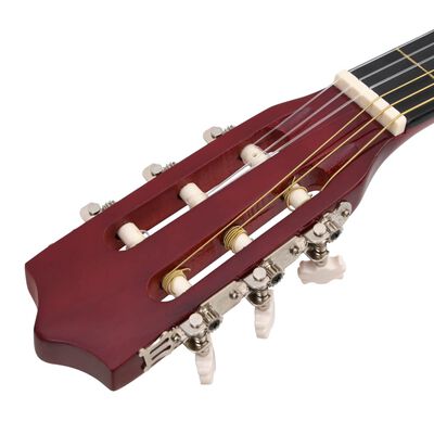 vidaXL Set de guitarra acústica 12 piezas con cutaway 6 cuerdas 38"