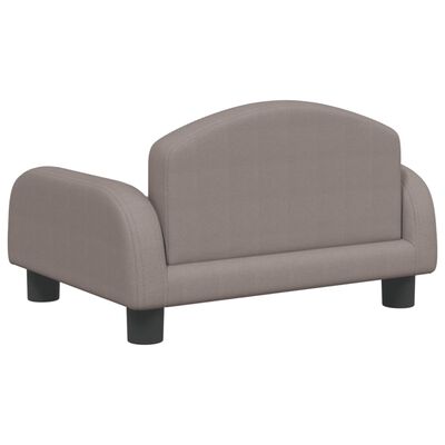 vidaXL Cama para perros de tela gris taupe 50x40x30 cm