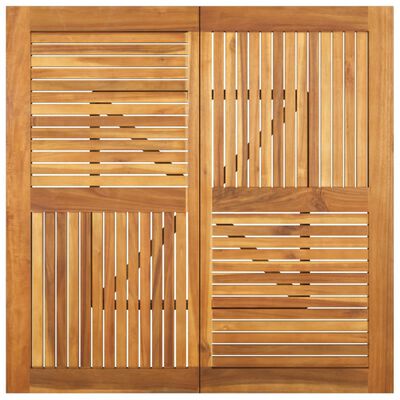 vidaXL Mesa de jardín madera maciza de acacia 110x110x75 cm