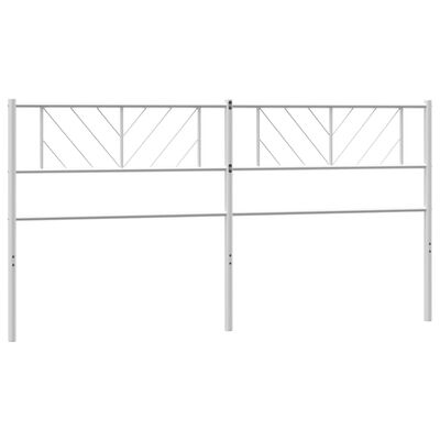 vidaXL Cabecero de metal blanco 200 cm