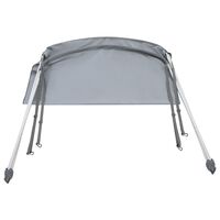 Intex Toldo para embarcación tela oxford gris 160x142 cm