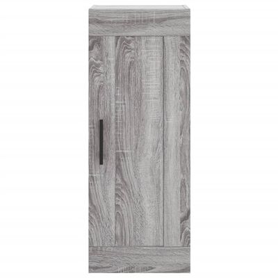 vidaXL Aparador alto madera contrachapada gris Sonoma 34,5x34x180 cm