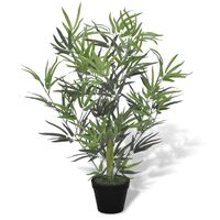 vidaXL Árbol de bambú artificial con macetero 80 cm