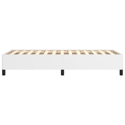 vidaXL Estructura de cama sin colchón cuero sintético blanco 80x200 cm