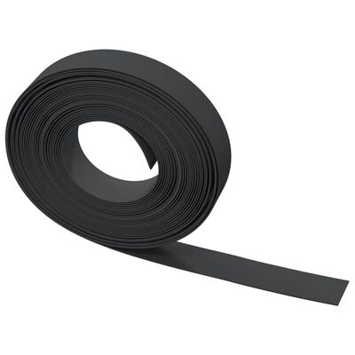 vidaXL Borduras de jardín 4 uds polietileno negro 10 m 10 cm