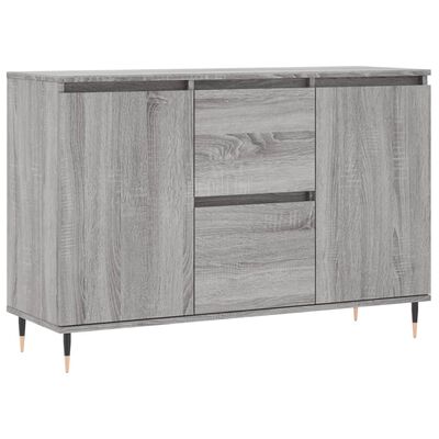 vidaXL Aparador de madera de ingeniería gris Sonoma 104x35x70 cm