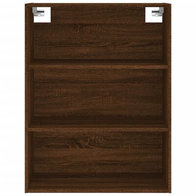 vidaXL Aparador alto madera contrachapada marrón roble 69,5x34x180 cm