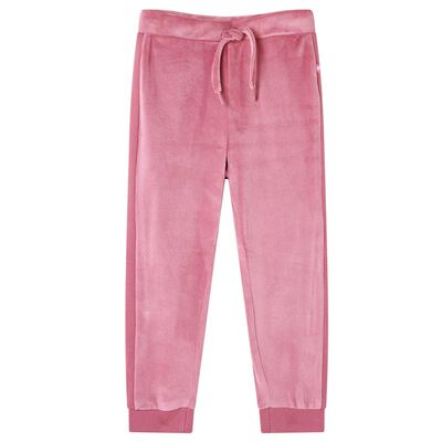 Pantalones de chándal infantiles color frambuesa 140