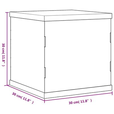 vidaXL Caja de exposición acrílico transparente 30x30x30 cm