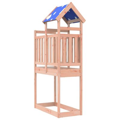 vidaXL Torre de juegos madera maciza abeto Douglas 110,5x52,5x215 cm