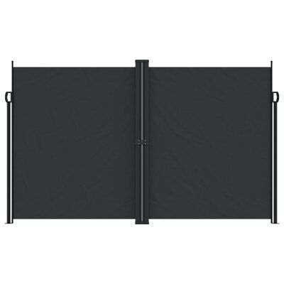 vidaXL Toldo lateral retráctil negro 200x1200 cm