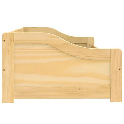 vidaXL Sofá cama con 2 cajones madera maciza pino IRUN 90x200cm