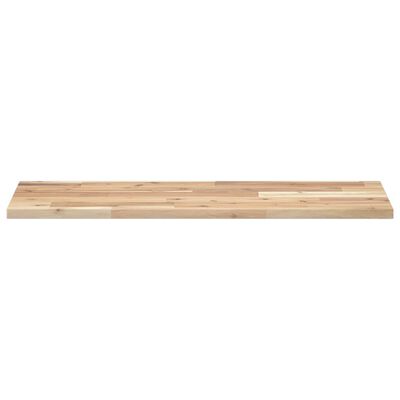 vidaXL Estantes flotantes 4 uds madera acacia sin tratar 100x30x2 cm