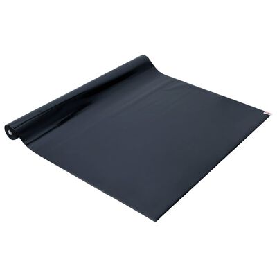 vidaXL Lámina de ventana esmerilada estática PVC negro 60x2000 cm