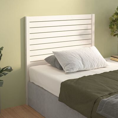 vidaXL Cabecero de cama madera maciza de pino blanco 106x4x100 cm