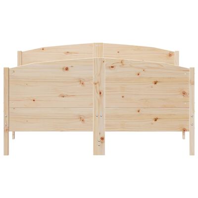 vidaXL Estructura de cama sin colchón madera de pino blanca 140x200 cm