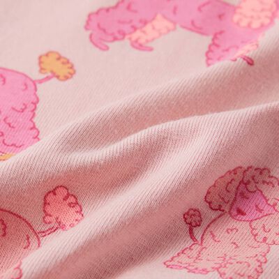 Pijama infantil de manga corta rosa claro 116